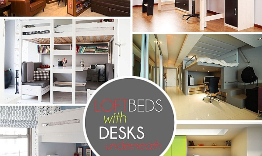 Loft Beds With Desks Underneath 30, How To Build A Bunk Bed With Desk Underneath