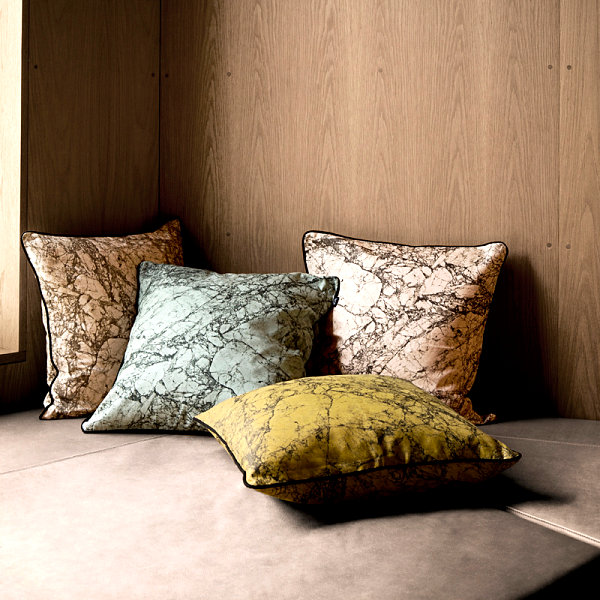 Marble-pattern pillows from ferm LIVING