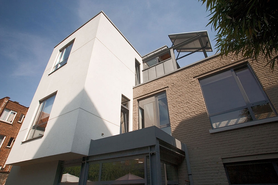 Modern building coupled with the restored old structure