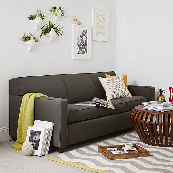 Modern gray sofa