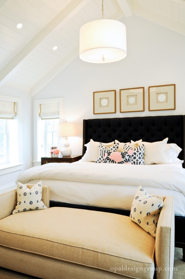 Modern white bedroom chandelier