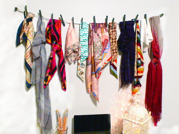 clip tie diy Solutions Closet Storage Organized An For Scarf