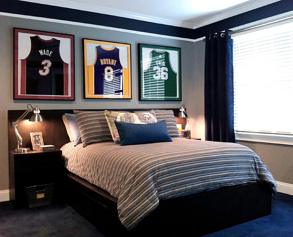 Personalised Basketball Jersey Framed Print for Kids Room Man 