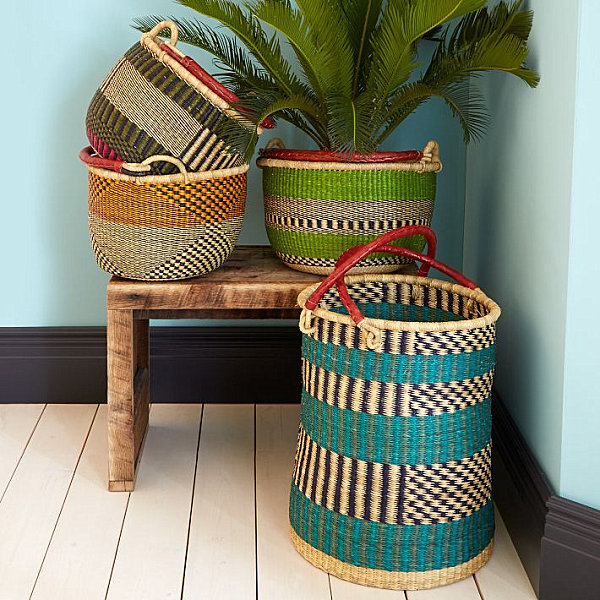 Stylish woven baskets