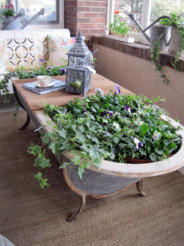 bathtub planter