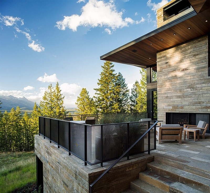 beautiful mountain house