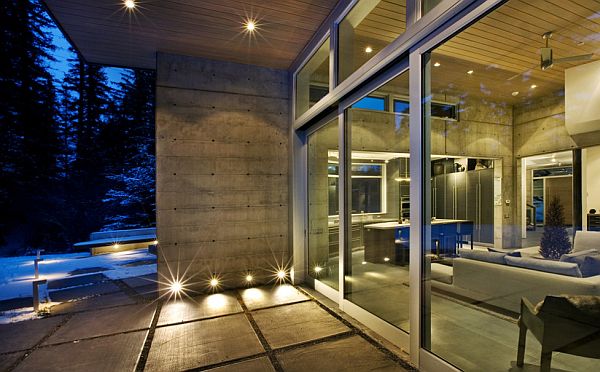 concrete walls - mountain home