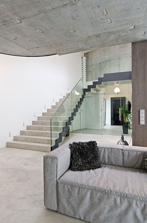 exposed concrete interior design