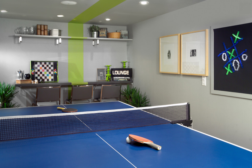 family game room ping pong table