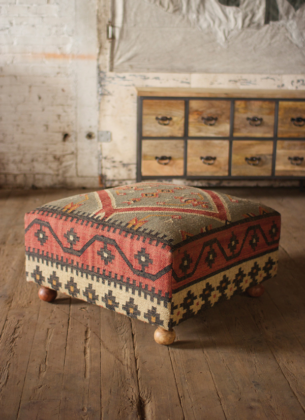 kilim ottoman