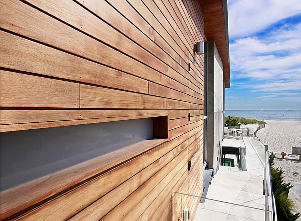 wood and concrete walls