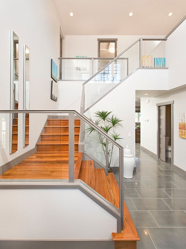 wooden like staircase tiles