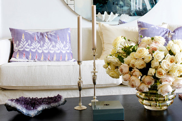 Amethyst on a coffee table