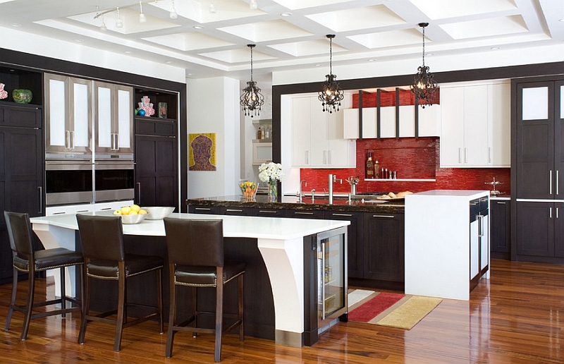 Backsplash adds visual texture to this kitchen