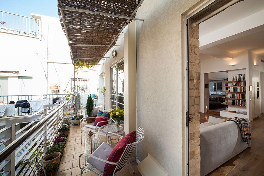 Beautiful balcony connected with the living room