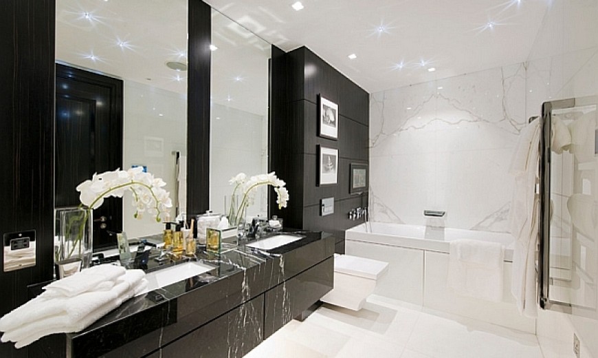Black And White Bathrooms Design Ideas, White And Black Bathroom