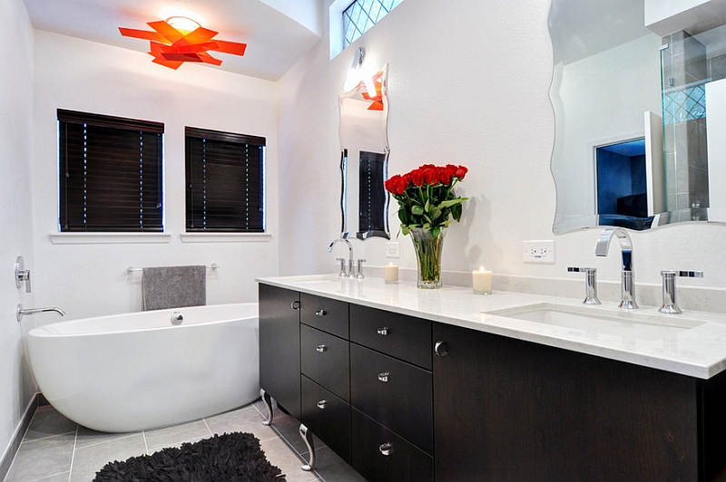 Black and white bathrooms: design ideas, decor and accessories Black and white bathroom vanity