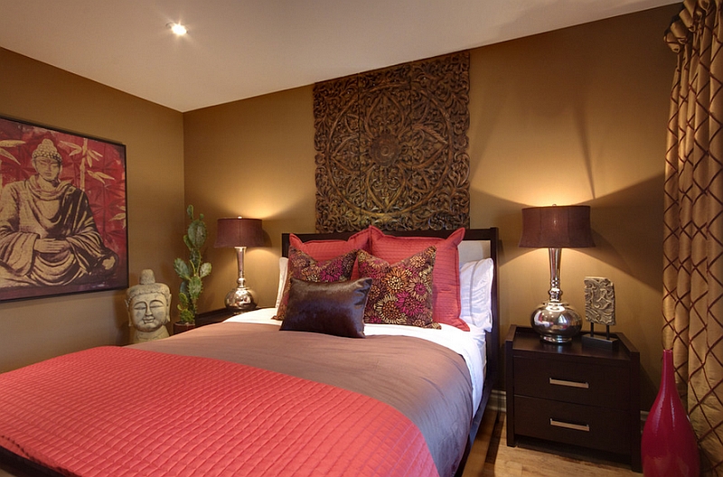 Asian Inspired Bedrooms Design Ideas, Warm Bedroom Colors