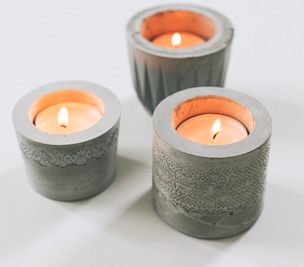 DIY cement votives