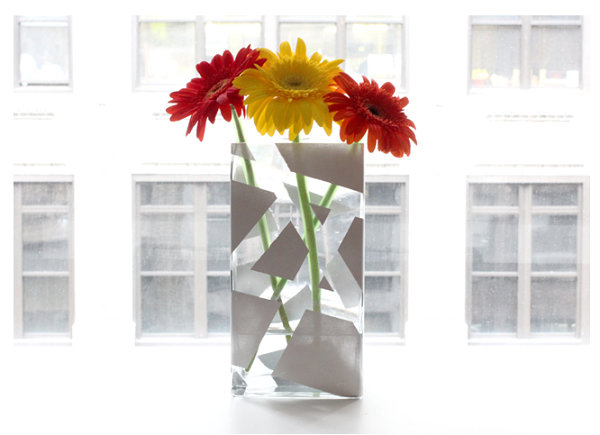 DIY geometric vase