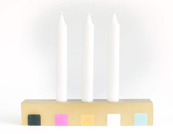DIY painted candle holder