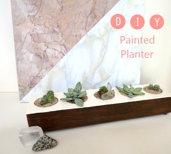 DIY painted planter project