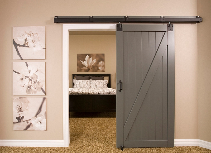 Entrance to the basement bedroom