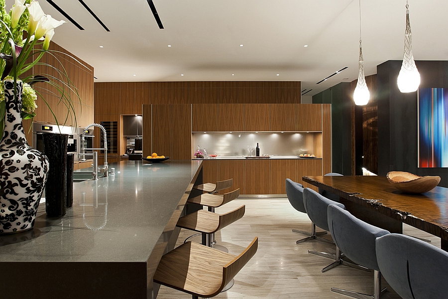 Exquisite kitchen and dining area