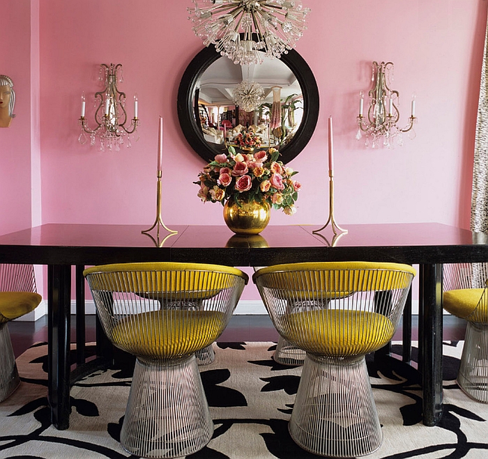 Fun way to add some color to the dining room