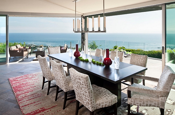 Gorgeous dining room brings the outdoors inside