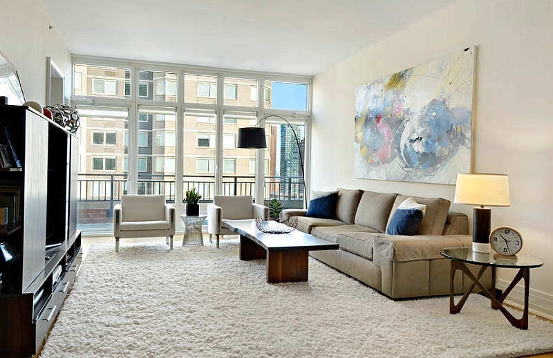 Gorgeous living room in the Soho Loft style