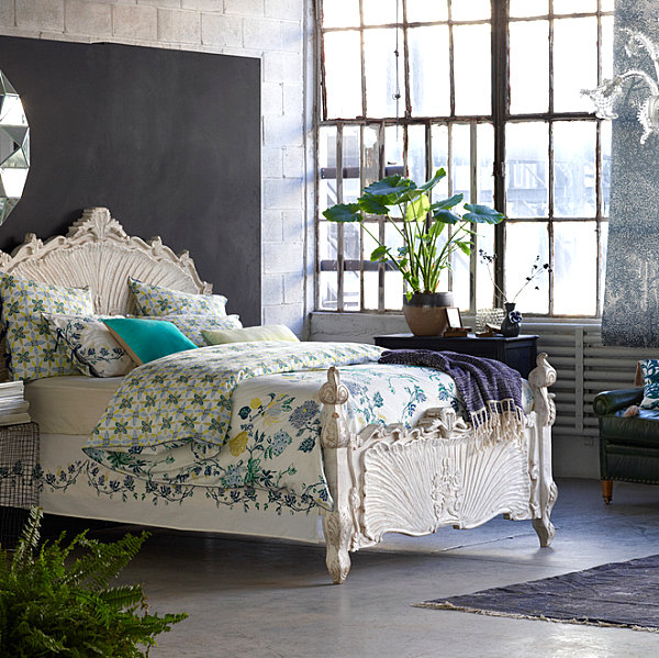 Greenery in a beautiful bedroom