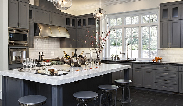 Grey in the kitchen is one of the hottest color trends of the year