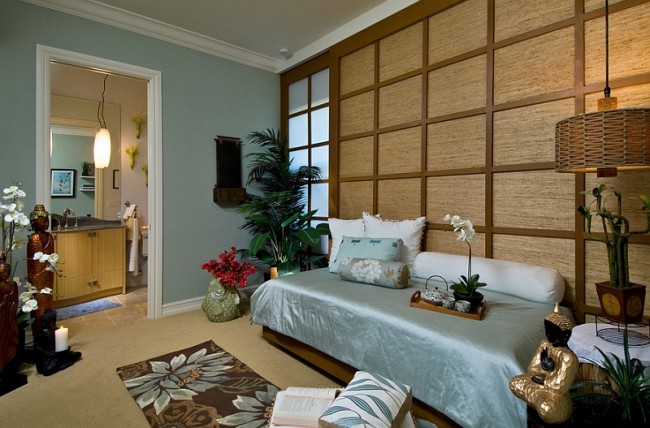 Asian Inspired Bedrooms Design Ideas Pictures   Hard To Miss The Asian Style In This Bedroom 650x428 