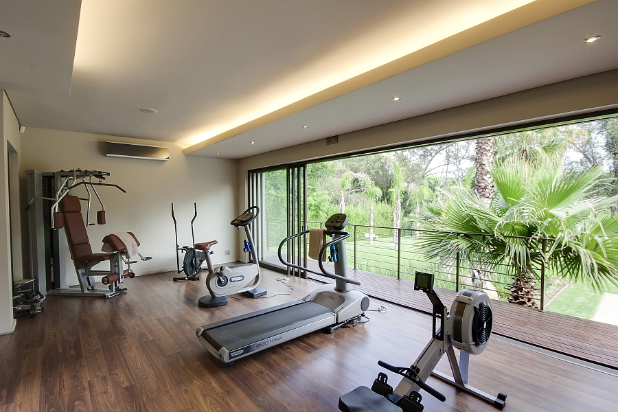 Home gym with lovely views of the outdoor