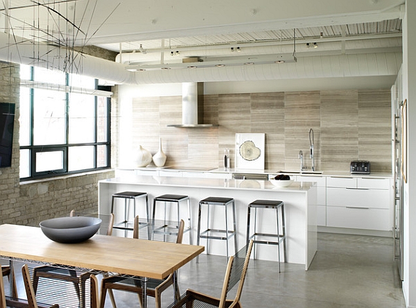 Innovative kitchen design that brings together the industrial and the Scandinavian styles