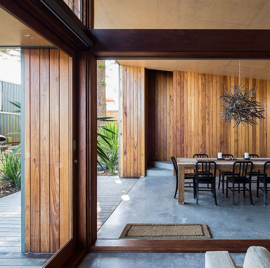 Interior clad in wood