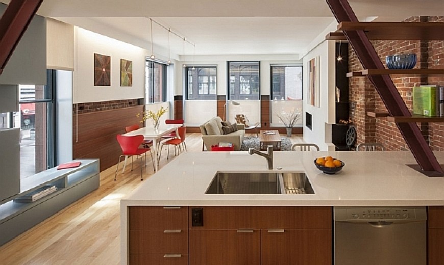 Old Office Building In Boston Transformed Into A Grand Multi-Family Residence