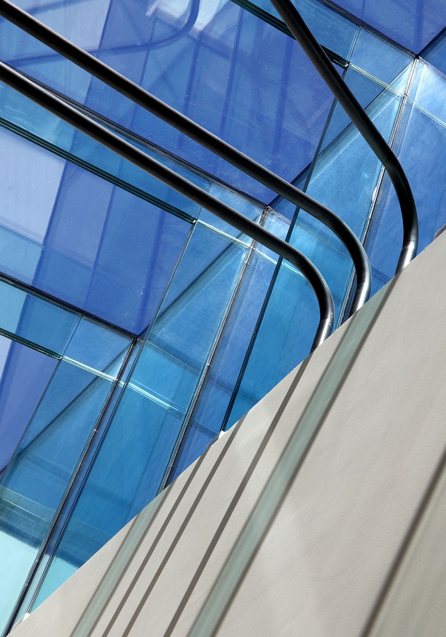 Interior with glass and steel