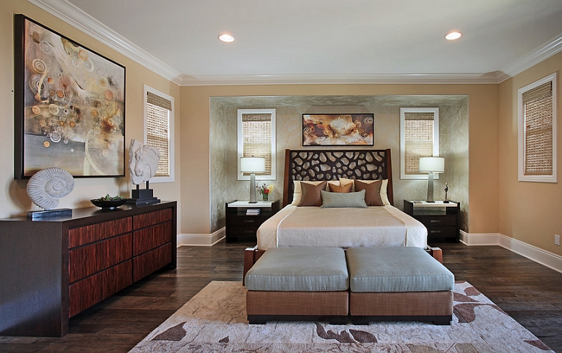 Luxurious and serene master bedroom