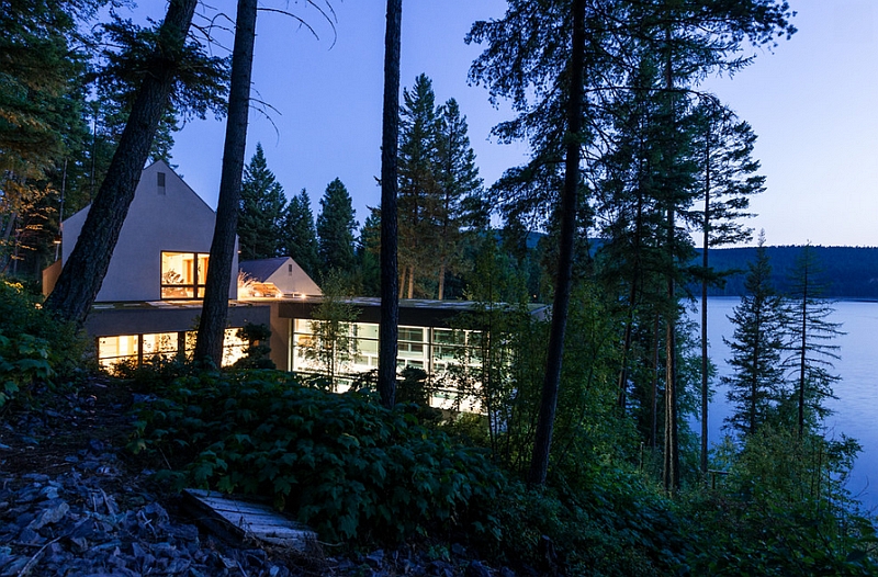 Luxurious pool house in Whitefish, Montana