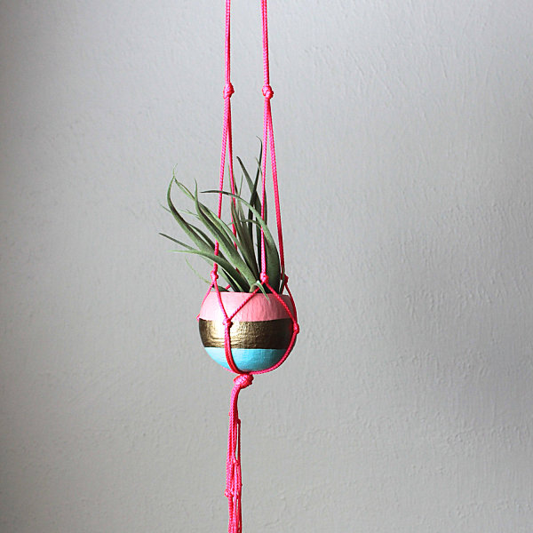 Macrame hanging planter