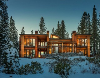 Mountain Retreat Near Lake Tahoe Radiates Cozy Brilliance