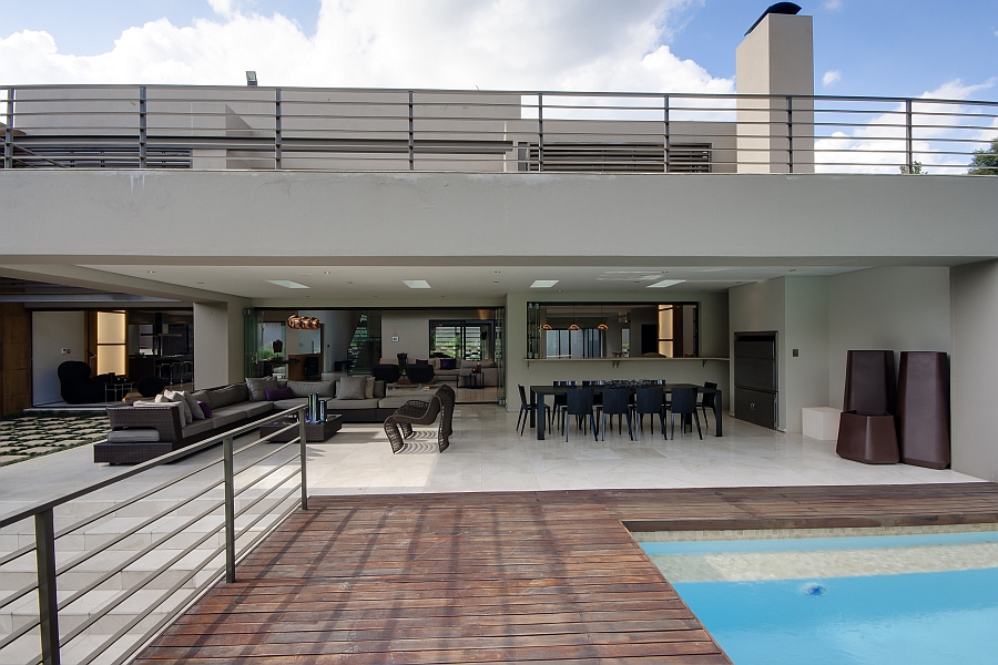 Open deck area with refreshing pool