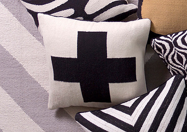 Plus sign pillow from Jonathan Adler