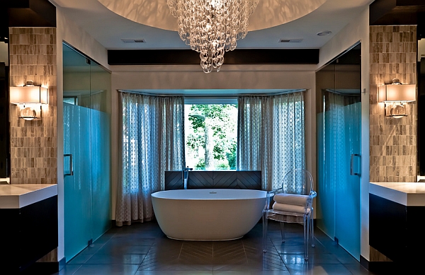 Ravishing master bathroom offers a tranquil and relaxed setting