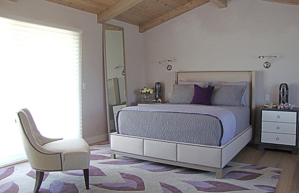 Soothing lavender bedroom