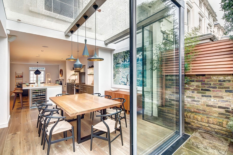 Timeless Wishbone Chairs at the Dining Table