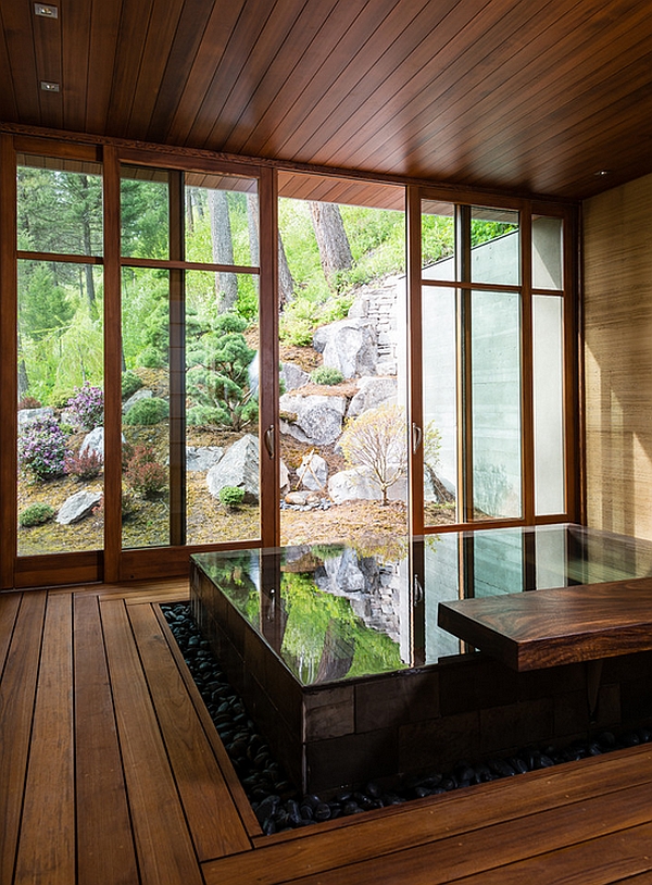 Tranquil Japanese bath house