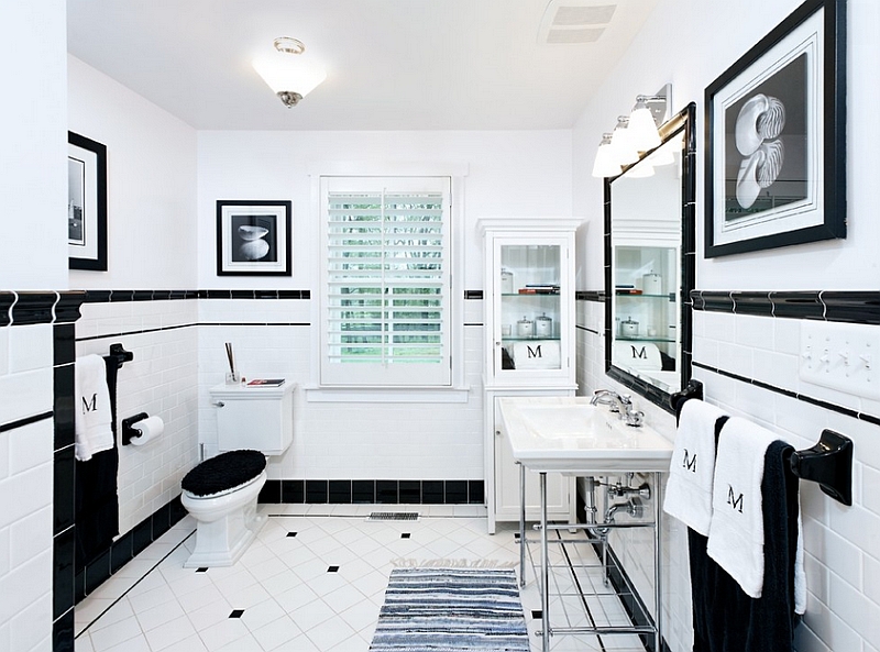 Black And White Bathroom